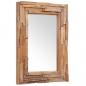 Preview: Dekorativer Spiegel Teak 90 x 60 cm Rechteckig