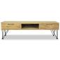 Preview: TV-Schrank 120 x 35 x 35 cm Teak Massiv
