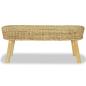Preview: Flurbank 110 x 35 x 45 cm Rattan Natur