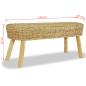 Preview: Flurbank 110 x 35 x 45 cm Rattan Natur