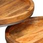 Preview: Beistelltisch-Set 2 Stk. Mangoholz Massiv