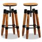 Preview: ARDEBO.de - Barhocker 2 Stk. Mango Massivholz