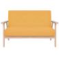 Preview: 2-Sitzer Sofa Stoff Gelb