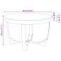 Preview: Couchtisch Raues Massivholz Mango 60x40 cm