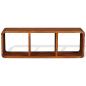 Preview: TV-Schrank Massivholz mit Honigfarbenem Finish 120x30x40 cm