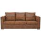 Preview: Sofa 3-Sitzer 191x73x82 cm Wildleder-Optik