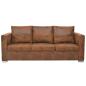 Preview: Sofa 3-Sitzer 191x73x82 cm Wildleder-Optik