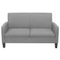 Preview: 2-Sitzersofa 135 x 65 x76 cm Hellgrau