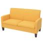 Preview: Sofa 2-Sitzer 135x65x76 cm Gelb