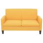 Preview: Sofa 2-Sitzer 135x65x76 cm Gelb