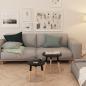 Preview: Beistelltisch Set 2 Stk. Kiefernholz Massiv Schwarz