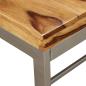 Preview: Esstisch Massivholz und Stahl 180 cm
