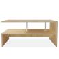 Preview: Couchtisch Holzwerkstoff 90x59x42 cm Eiche