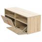 Preview: TV-Schrank Holzwerkstoff 95x35x36 cm Eiche