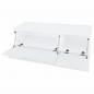 Preview: TV-Schrank Holzwerkstoff 120x40x34 cm Hochglanz-Weiß