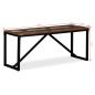 Preview: Sitzbank Massivholz 110x35x45 cm