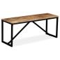 Preview: Sitzbank Massiv-Mangoholz 110 x 35 x 45 cm