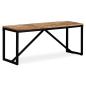 Preview: Sitzbank Massiv-Mangoholz 110 x 35 x 45 cm