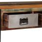 Preview: Couchtisch mit 3 Schubladen Altholz Massiv 100x50x35 cm
