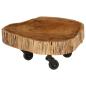 Preview: Couchtisch Massivholz Akazie 60x55x25 cm