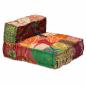 Preview: 4-Sitzer Modularer Pouf Patchwork Stoff 