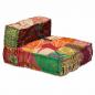 Preview: 4-Sitzer Modularer Pouf Patchwork Stoff 