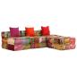 Preview: 3-Sitzer Modularer Pouf Patchwork Stoff 