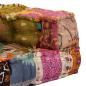 Preview: 2-Sitzer Modularer Pouf Patchwork Stoff 