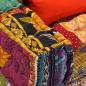 Preview: 2-Sitzer Modularer Pouf Patchwork Stoff 