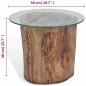 Preview: Couchtisch Teak Glas 50x40 cm