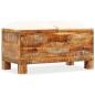 Preview: Sitzbank mit Stauraum Altholz Massiv 80x40x40 cm