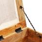 Preview: Sitzbank mit Stauraum Altholz Massiv 80x40x40 cm