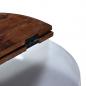 Preview: Couchtisch Altholz Massiv Weiß Schalenform