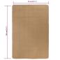 Preview: Teppich Jute mit Latexrücken 70x130 cm Natur