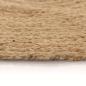 Preview: Teppich Jute Geflochten 120 cm Rund