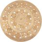 Preview: Teppich Geflochten Jute 150 cm Rund