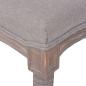 Preview: Bank Leinen Massivholz 150x40x48 cm Dunkelgrau