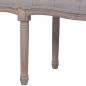 Preview: Bank Leinen Massivholz 150x40x48 cm Dunkelgrau