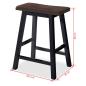 Preview: Bar Set 3 Stück MDF Schwarz