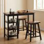 Preview: Bar Set 3 Stück MDF Schwarz