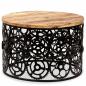 Preview: Couchtisch Massivholz Mango 60x40 cm
