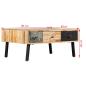 Preview: Couchtisch Recyceltes Massivholz Teak 90x65x40 cm