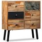 Preview: Beistellschrank mit 6 Schubladen Recyceltes Teakholz 70x30x76cm