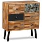 Preview: Beistellschrank mit 6 Schubladen Recyceltes Teakholz 70x30x76cm