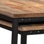 Preview: Satztisch Couchtisch-Set 2-tlg. Recyceltes Teak Massiv