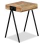 Preview: Beistelltisch Recyceltes Massivholz Teak 