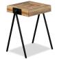 Preview: Beistelltisch Recyceltes Massivholz Teak 