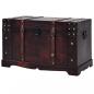 Preview: Vintage Schatztruhe Holz 66 x 38 x 40 cm