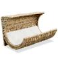 Preview: Katzenbett mit Kissen Wasserhyazinthe 35x18x18 cm