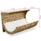 Preview: Katzenbett mit Kissen Wasserhyazinthe 37 x 20 x 20 cm